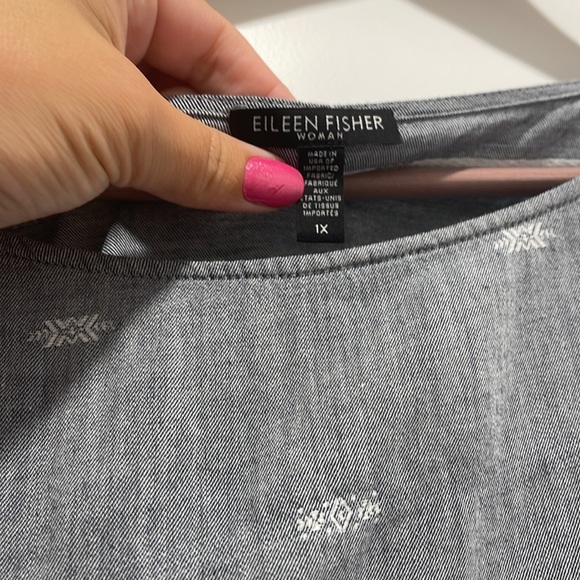 Eileen fisher EUC Chambray Denim Dress worn once - Picture 2 of 4